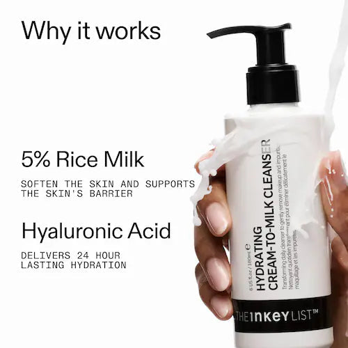 Hydrating Cream-To-Milk Cleanser with Hyaluronic Acid - GLAM MODA
