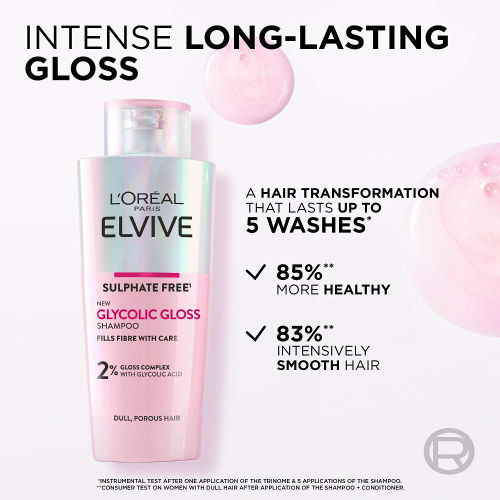 L'Oreal Paris Elvive Ultimate Glycolic Gloss Shampoo