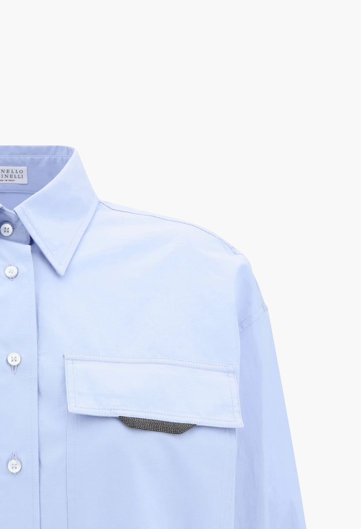 Shirt With Iconic Jewelry Detail - GLAM MODA