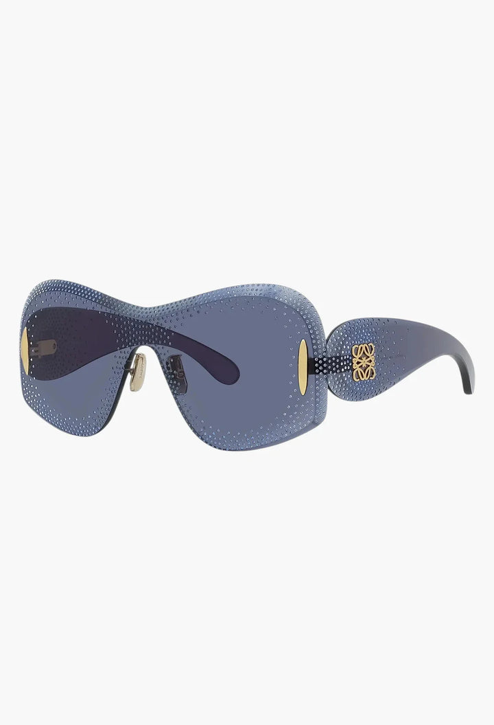 Anagram Embellished Mask Sunglasses