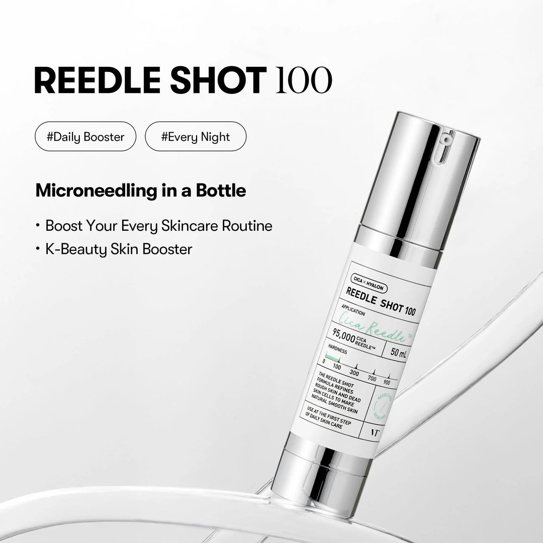 Cica Hyalon Routine VT Cica x Hyalon Reedle Shot 100 – Microneedle Boosting Serum - GLAM ...