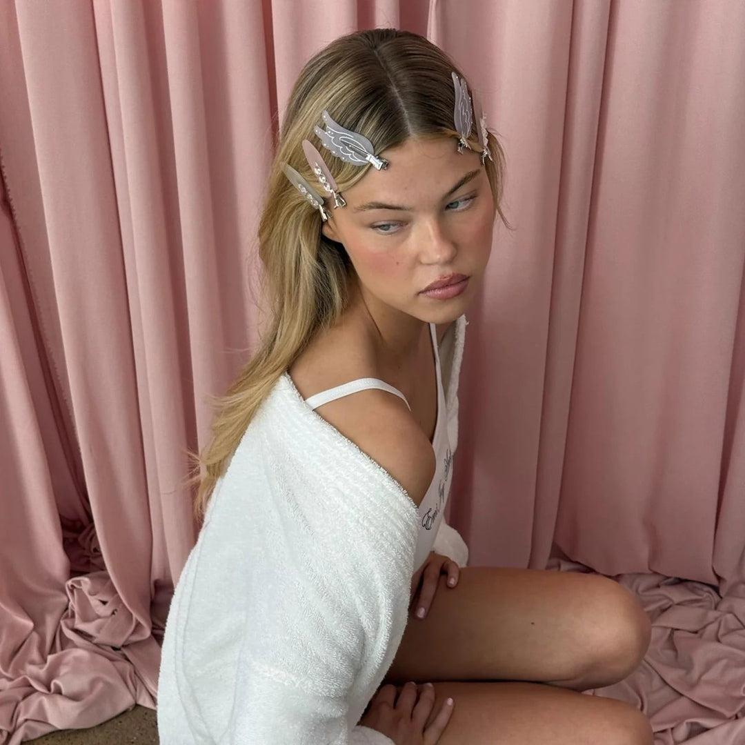 Popstar Clips In Lilac Smoke - GLAM MODA