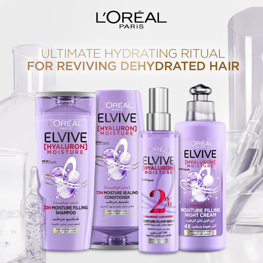 L’Oréal Paris Elvive Hyaluron Plump 2% Moisture Plump Serum with Hyaluronic Acid For Dehydrated Hair - GLAM MODA