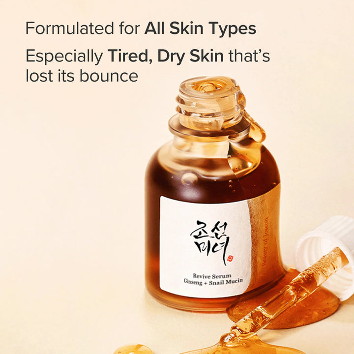 Revive Serum: Ginseng + Snail Mucin - GLAM MODA