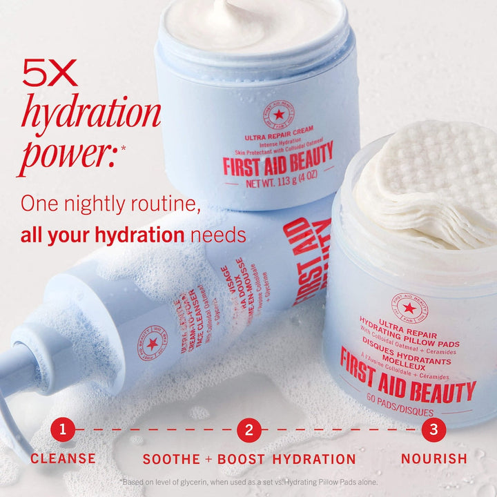 Ultra Repair Hydrating Pillow Pads with Colloidal Oatmeal and Ceramides - GLAM MODA