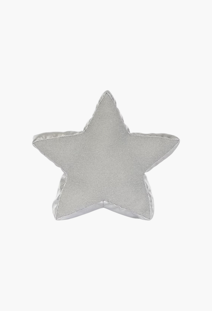 GLAM MODA Amuseables Silver Star plush toy made of soft glittery jersey with metallic sides and a festive design.