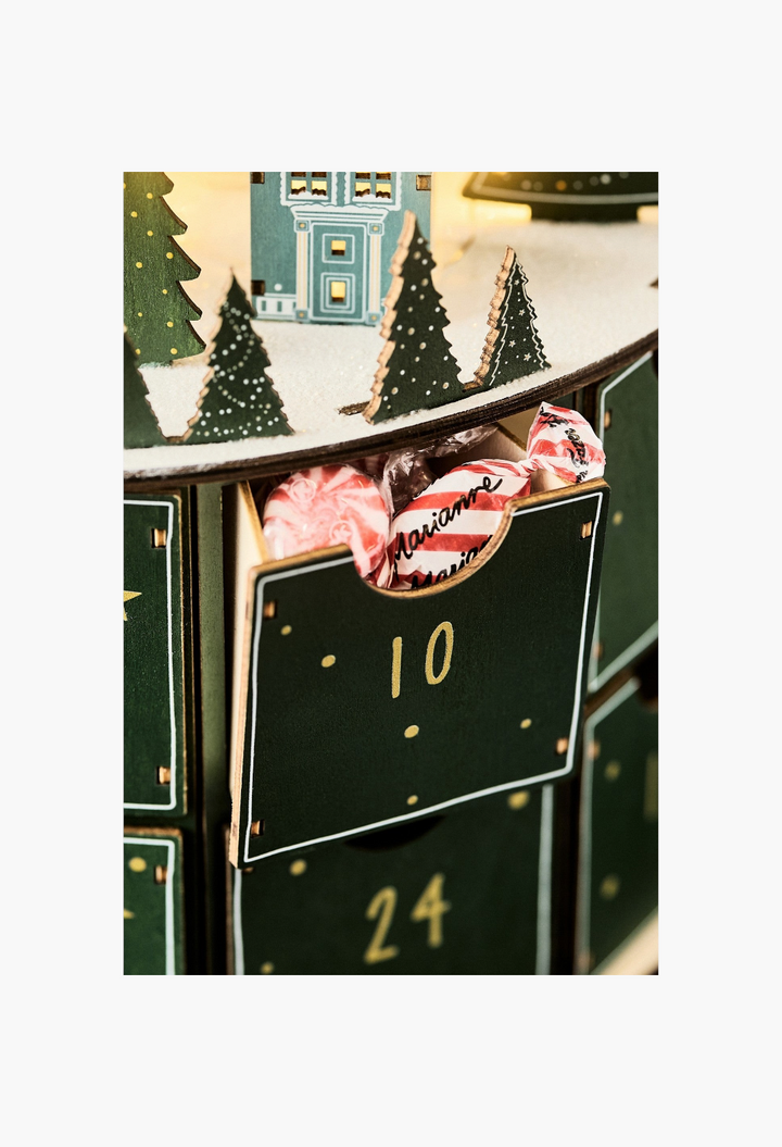 Maren Baxter Light-Up Wooden Advent Calendar