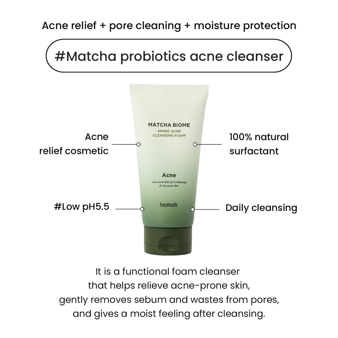 Matcha Biome Amino Acne Cleansing Foam