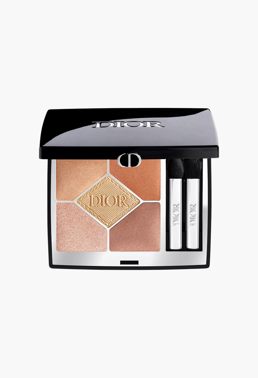 GLAM MODA Diorshow 5 Couleurs eyeshadow palette featuring five warm-toned shades with shimmer and matte finishes.