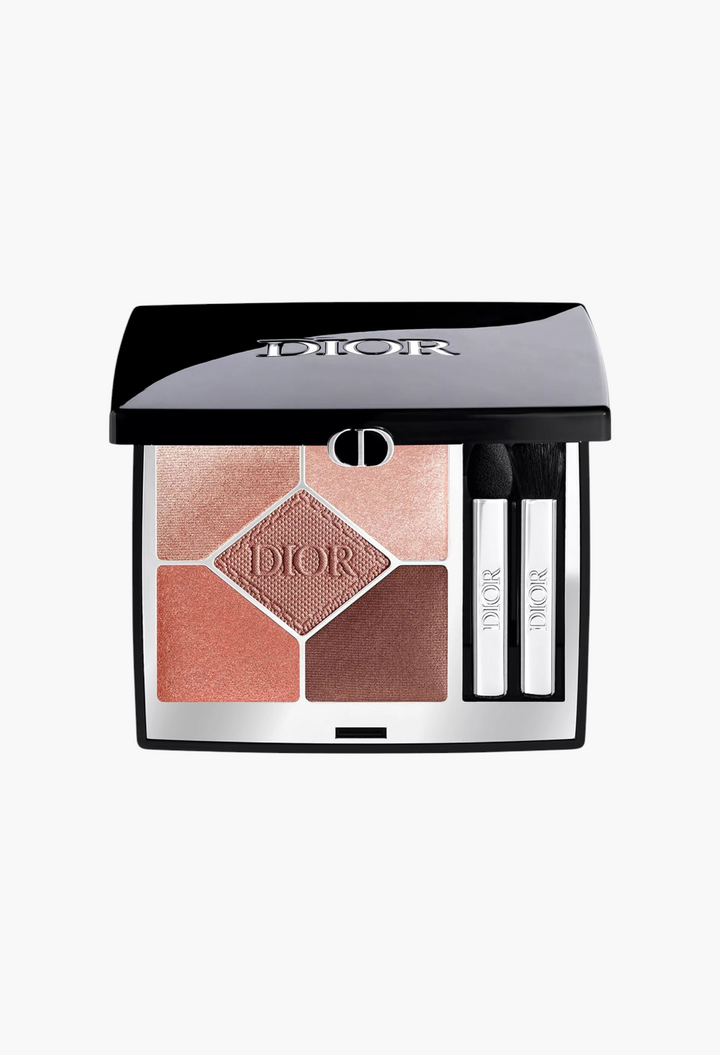 GLAM MODA Diorshow 5 Couleurs eyeshadow palette featuring five warm-toned shimmer and matte shades with applicators.