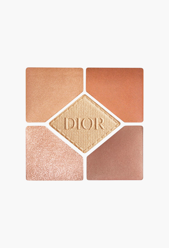 GLAM MODA Diorshow 5 Couleurs eyeshadow palette featuring five neutral bronze and gold shades with varied finishes.