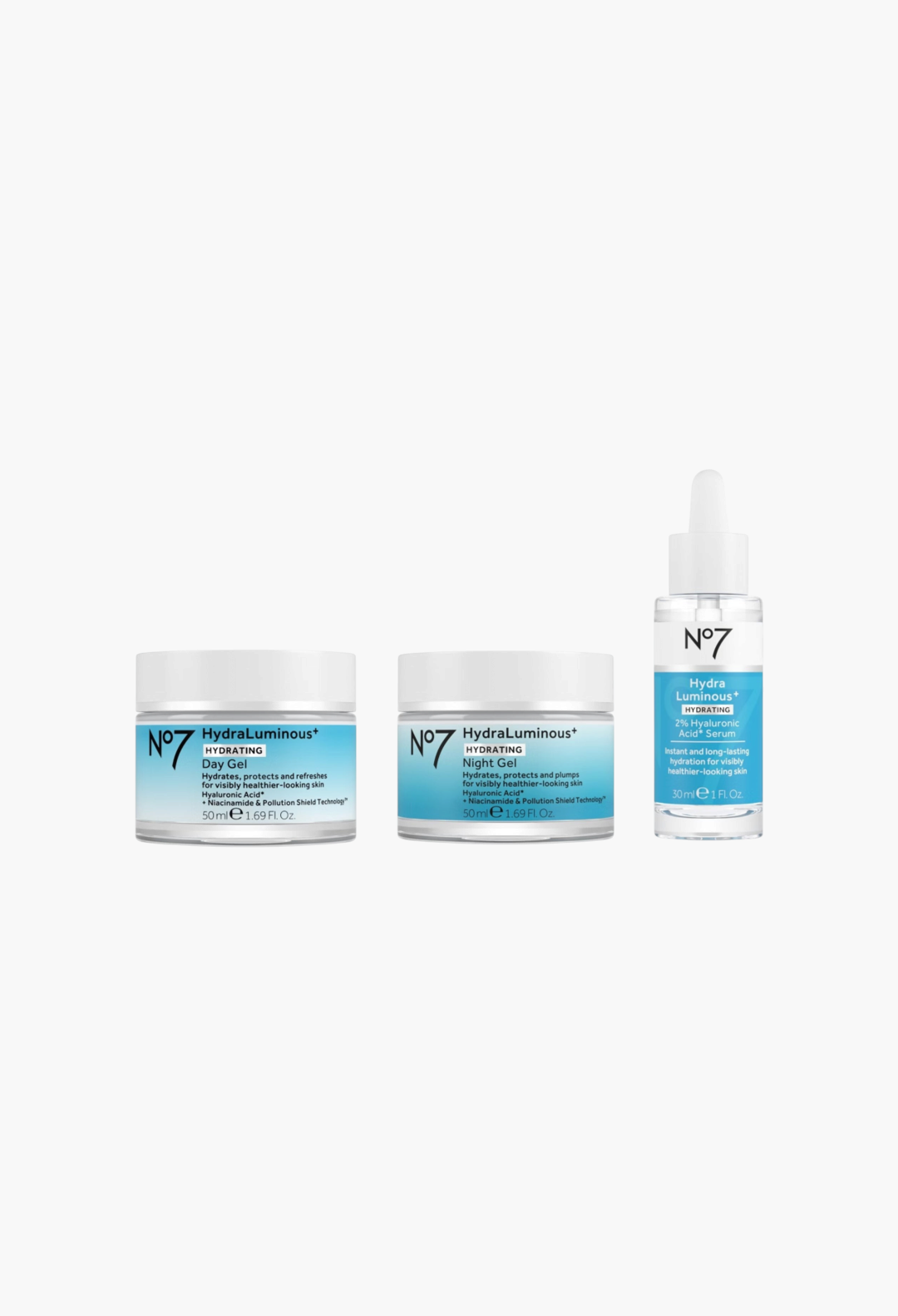 No7 HydraLuminous+ Essential Routine