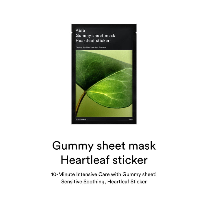 Gummy Sheet Mask Heartleaf Sticker(10 Sheets)