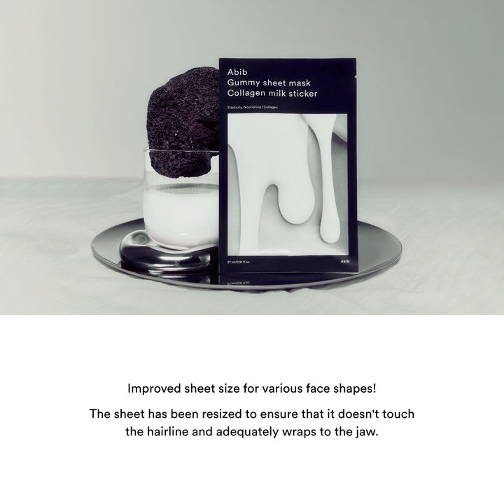 Gummy Sheet Mask Non-Animal Collagen Milk Sticker