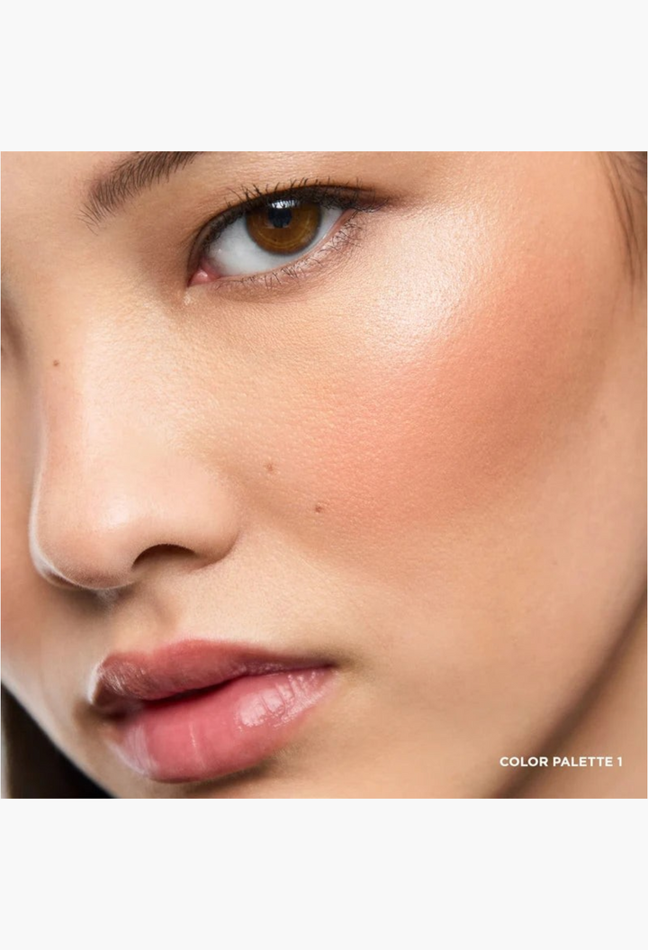 GLAM MODA Ambient Lighting Edit Unlocked Color Palette 1 applied on model skin for a radiant, lit-from-within glow.