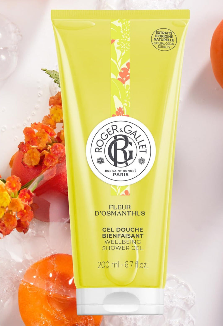 Fleur D'osmanthus Shower Gel Hydrating Cleanser With Osmanthus, Mandarin, And Benzoin