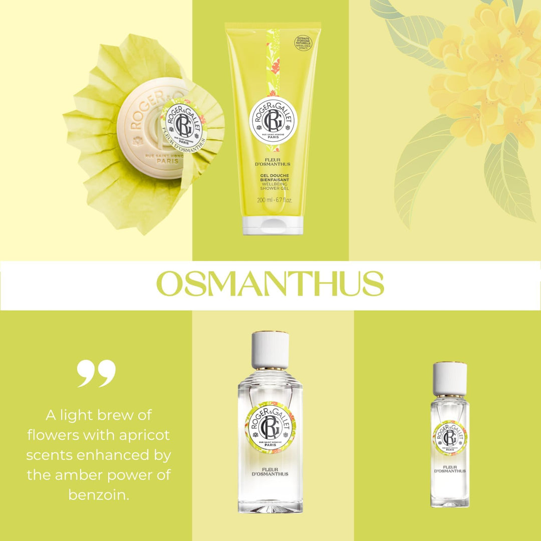 Fleur D'osmanthus Shower Gel Hydrating Cleanser With Osmanthus, Mandarin, And Benzoin