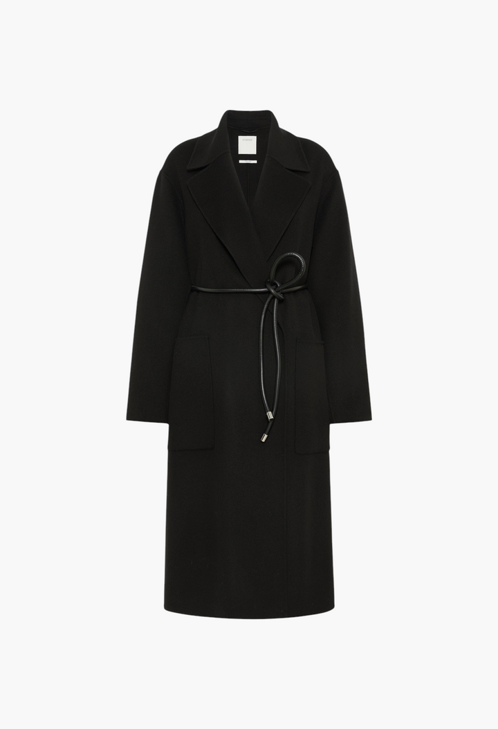 Max Mara Oversized double wool coat - BLACK