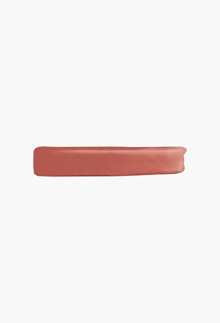 GLAM MODA Yves Saint Laurent The Inks Blurring Matte Liquid Lip Stain swatch in a warm dusty rose shade
