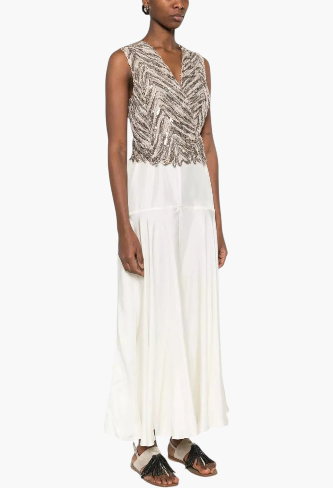 Embroidered Silk Vest - GLAM MODA