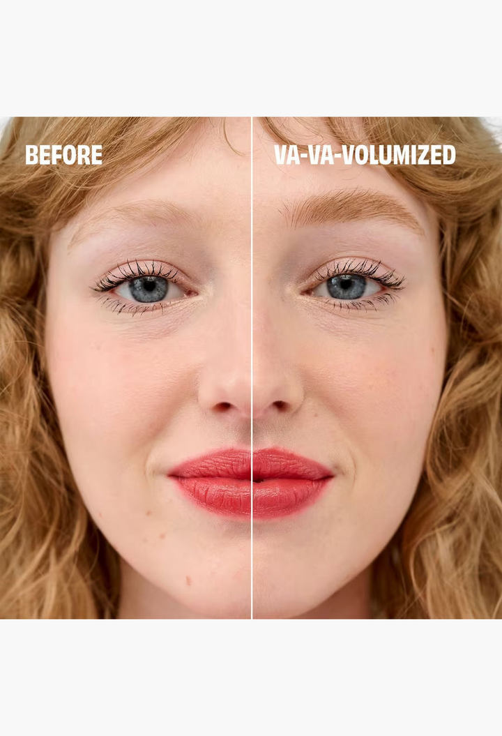 GLAM MODA before and after comparison of eyebrows using tinted volumizing gel for natural fullness and definition