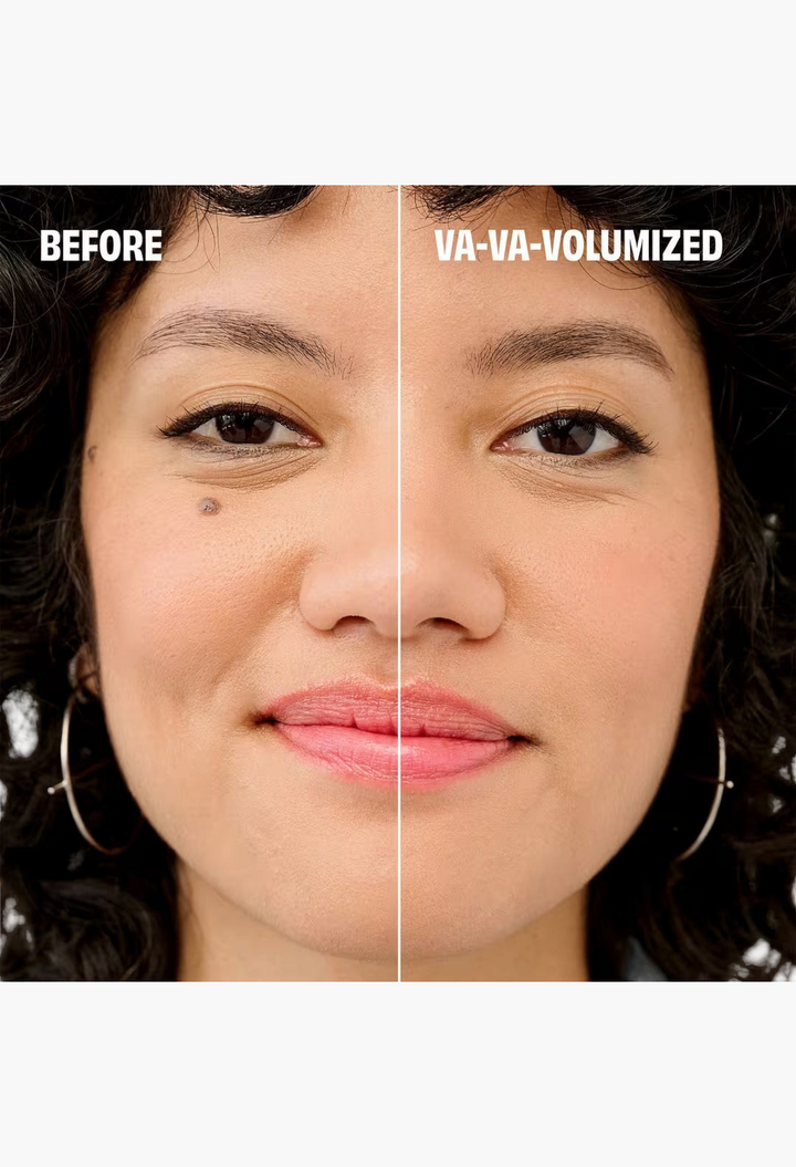 GLAM MODA before and after comparison showing natural brow fullness and definition using tinted volumizing gel