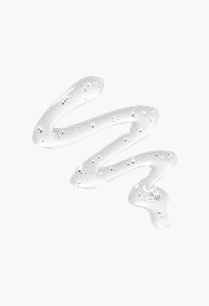 GLAM MODA Power Calm Hydrating Gel Cleanser with a clear, lightweight gel texture for gentle facial cleansing.