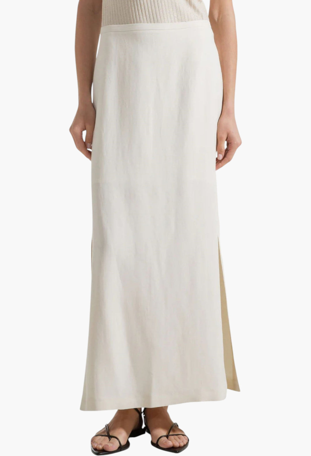 Long Skirt With Slit - GLAM MODA