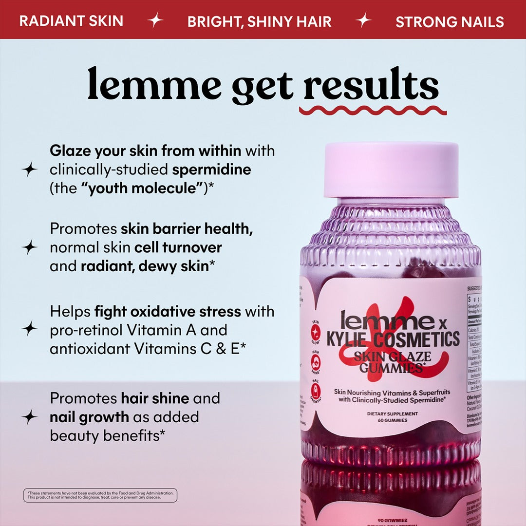 Lemme x Kylie Cosmetics: Skin Glaze Gummies - GLAM MODA