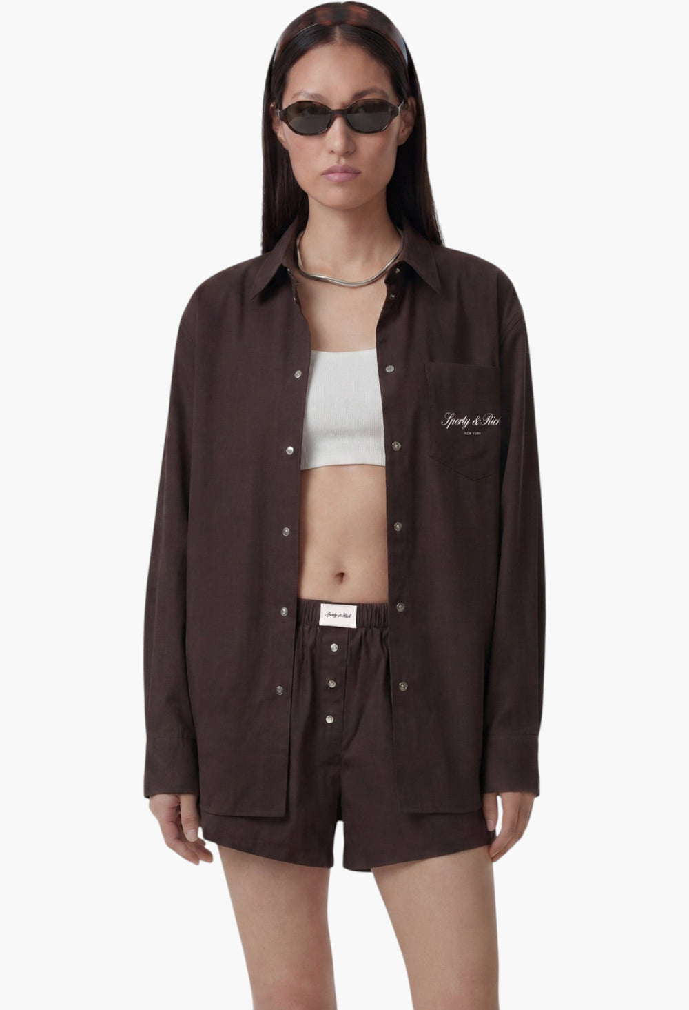 Signature NY Oversized Shirt - GLAM MODA