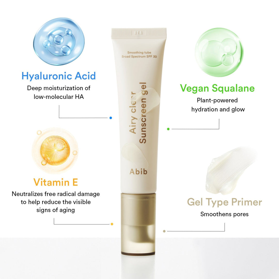 Airy Clear Sunscreen Gel Smoothing Tube