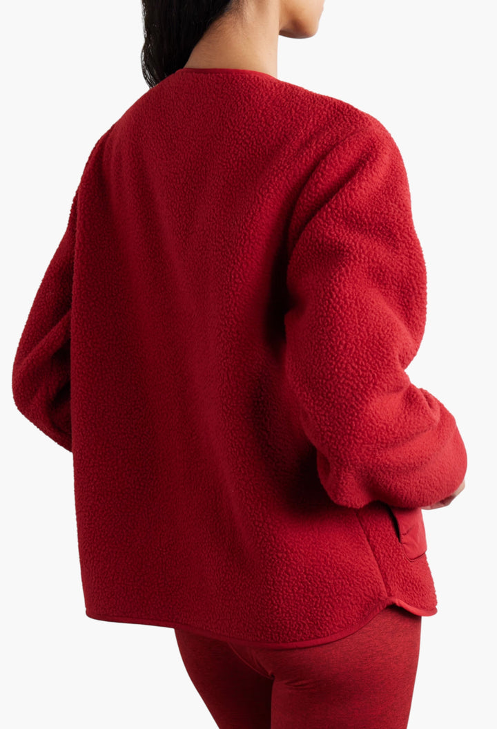 Marina Shell-Trimmed Recycled-Fleece Jacket - GLAM MODA