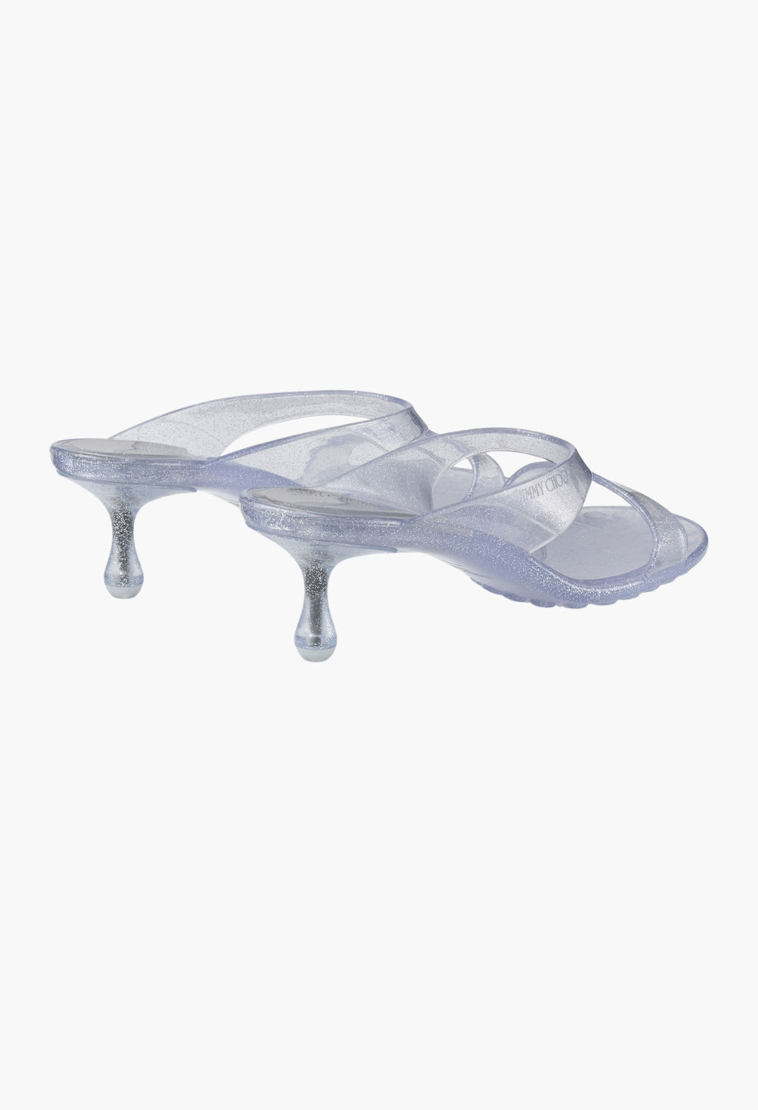 Silver Glitter Jelly Sandals