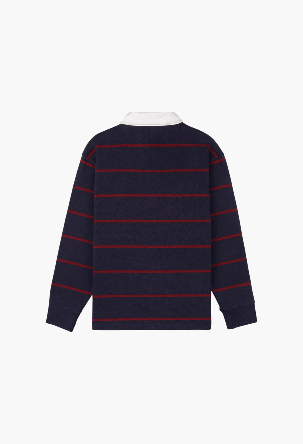 Serif Logo Rugby Polo Men - Dark Navy/White/Merlot - GLAM MODA