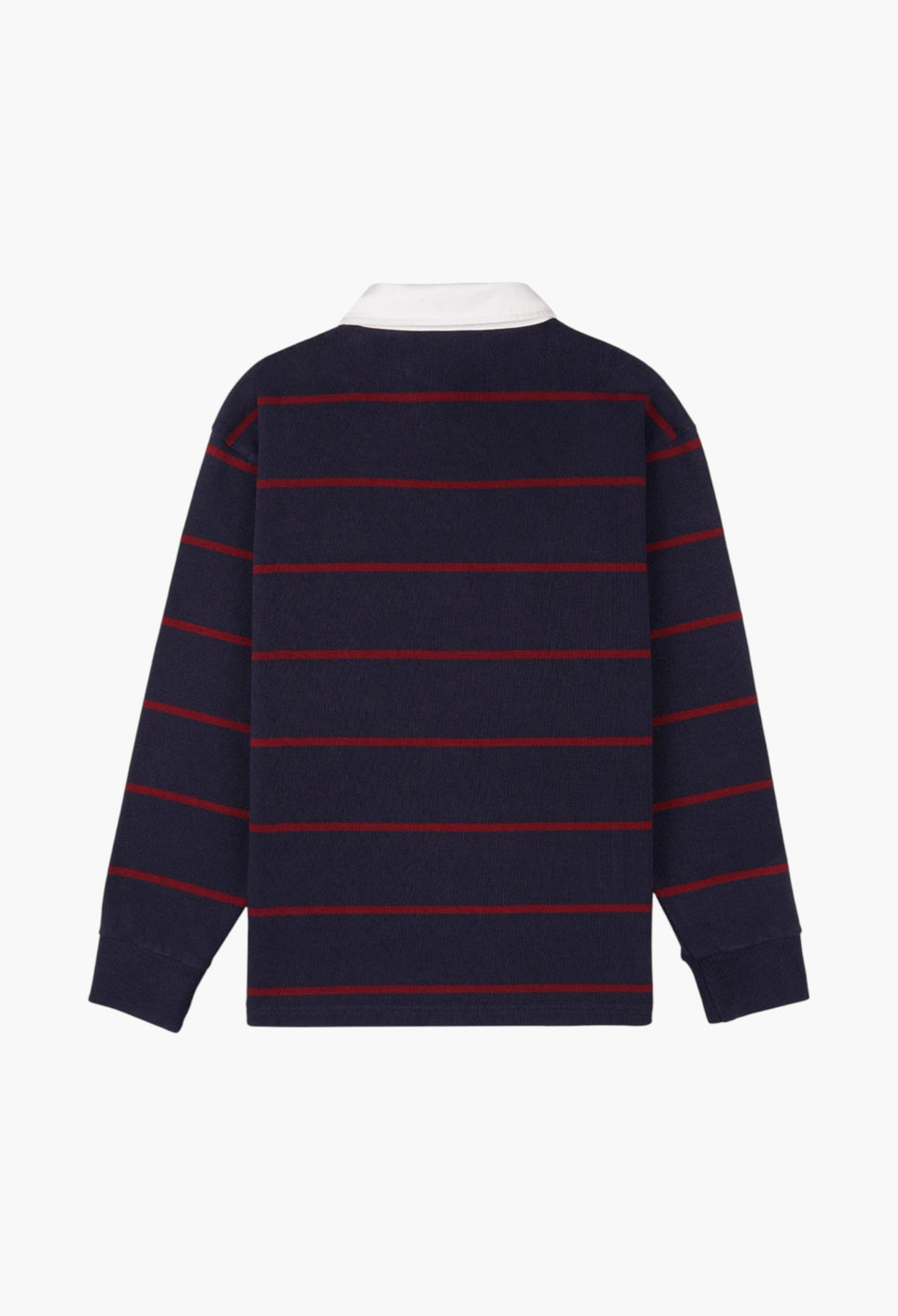 Serif Logo Rugby Polo Men - Dark Navy/White/Merlot - GLAM MODA