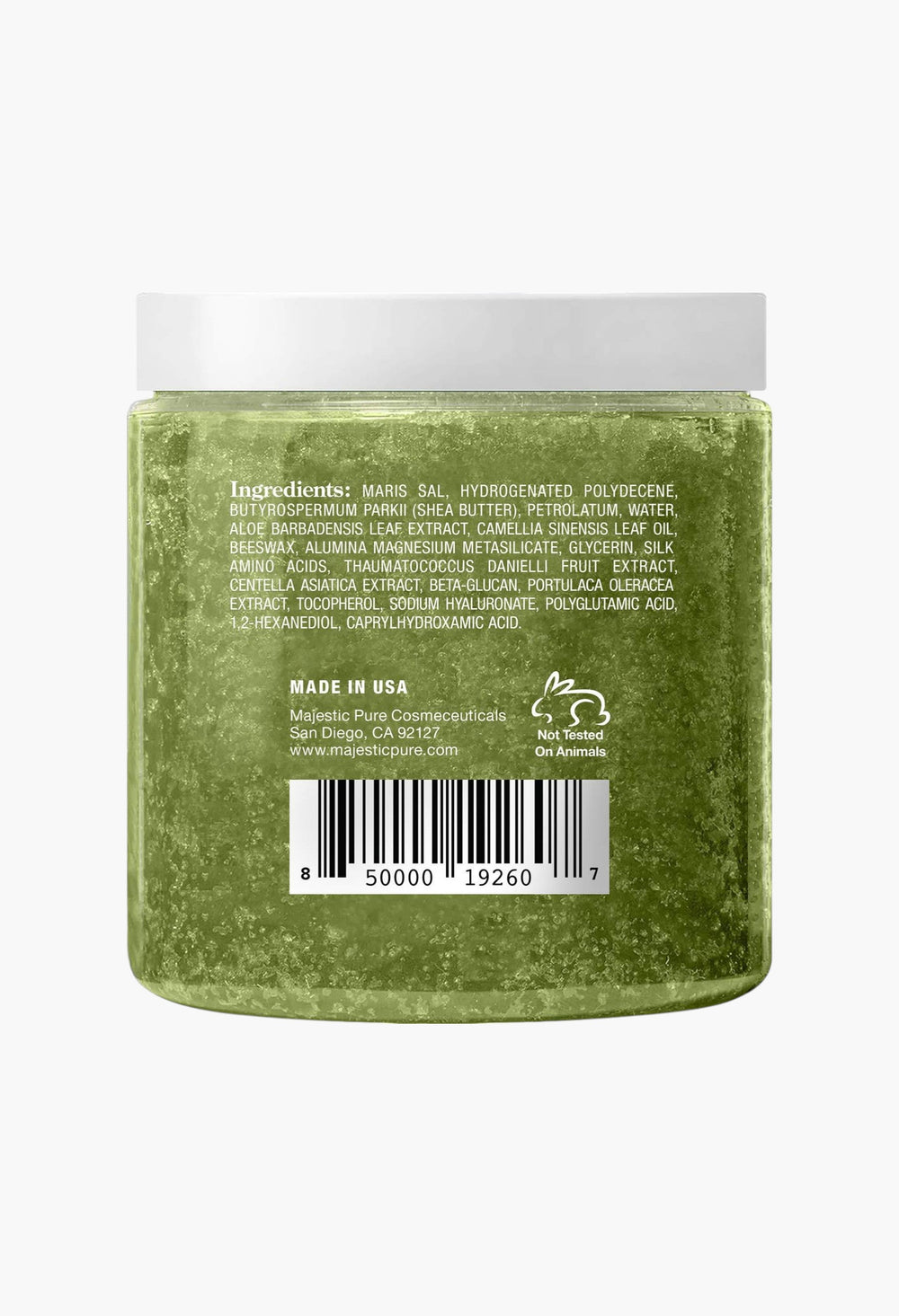 Matcha Green Tea Body Scrub For All Natural Skin Care - Exfoliating Multi Purpose Body And Facial Scrub Moisturizes And Nourishes Face And Skin - 10 Oz - Great Gift For Her - GLAM MODA