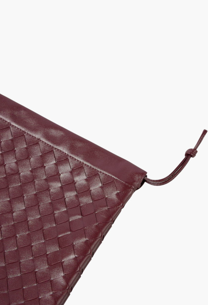 Dustbag Medium Leather Clutch - GLAM MODA