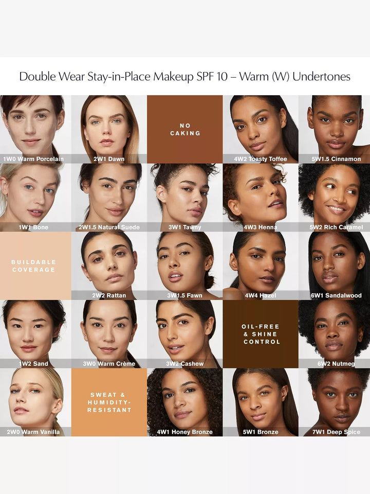 Double Wear Stay-In-Place Foundation SPF10 30ml - GLAM MODA