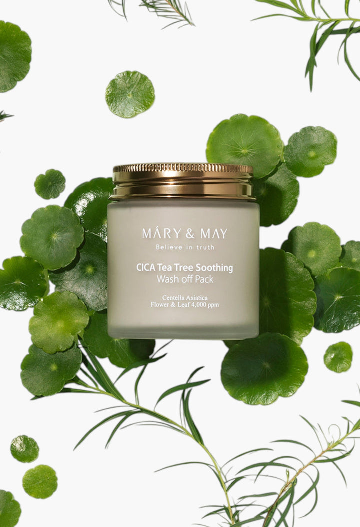 Vegan CICA TeaTree Soothing Wash off Pack