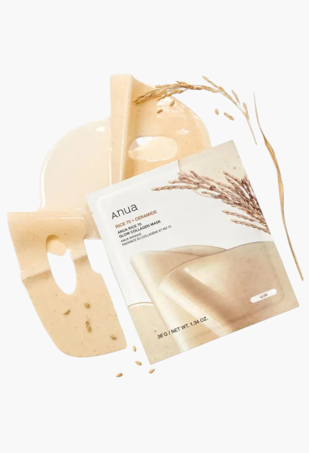 Anua Rice 70 Glow Collagen Mask - GLAM MODA