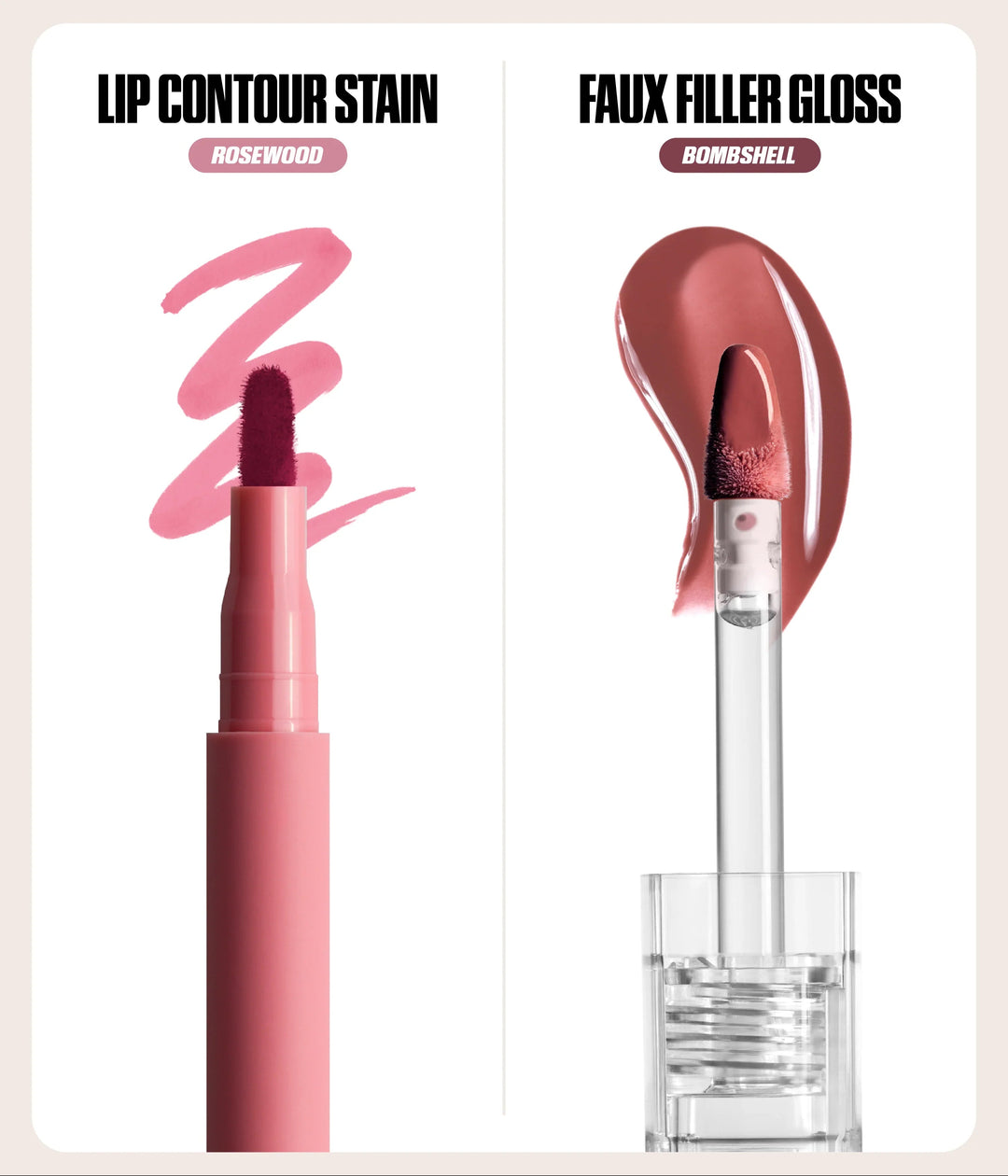 Makeout Sesh Lip Duo Rosy Nudes - GLAM MODA
