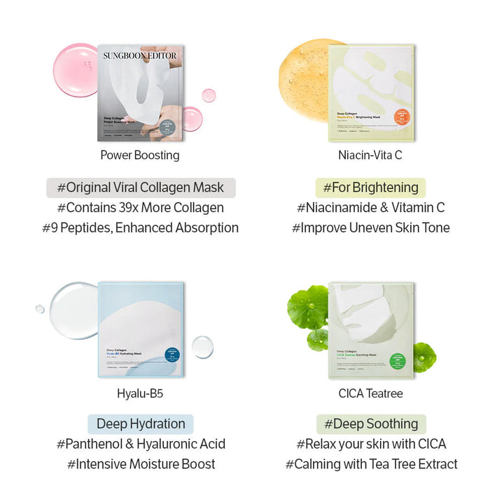 Deep Collagen Power Boosting Mask - GLAM MODA