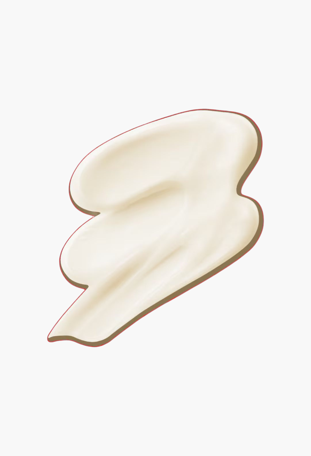 GLAM MODA Enriching Mask creamy white hair treatment texture swatch showing a smooth, nourishing conditioning formula.