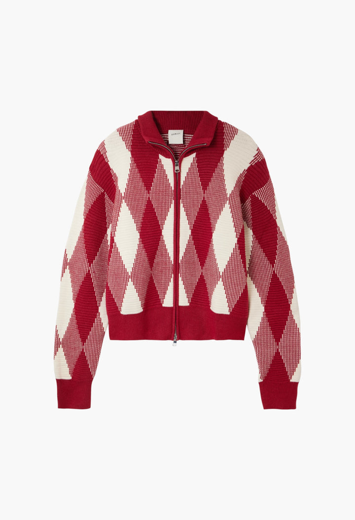 Karina Jacquard-Knit Cardigan - GLAM MODA