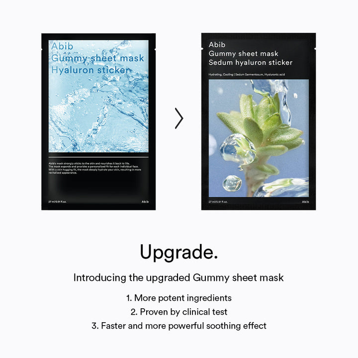 Gummy Sheet Mask Sedum Hyaluron Sticker(10 Sheets)