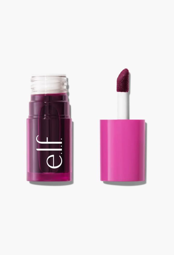 GLAM MODA ELF brown cheek and lip tint in a sheer, hydrating formula with a doe-foot applicator