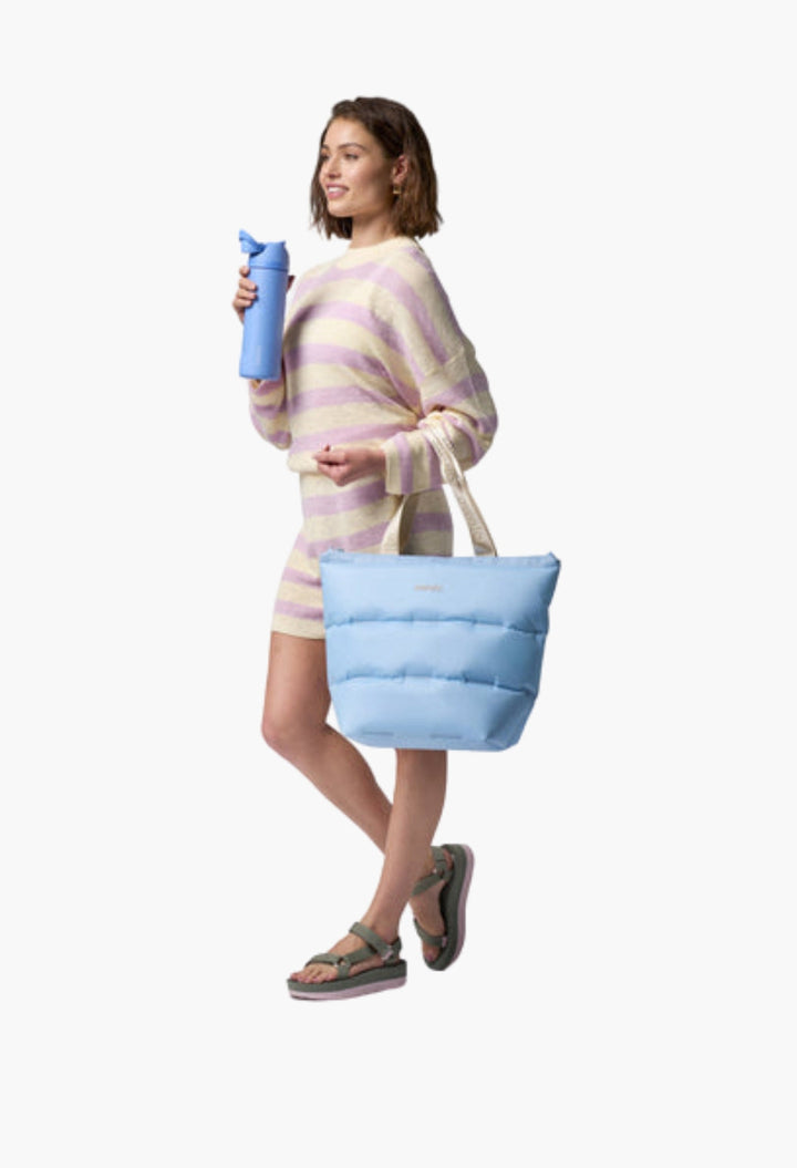 Inflatable insulation. Packs flat