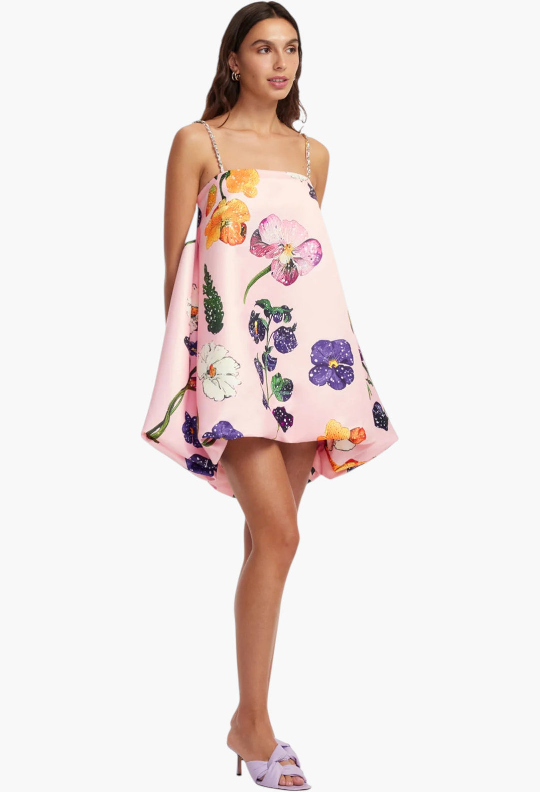 Embellished Puff Mini Dress - GLAM MODA
