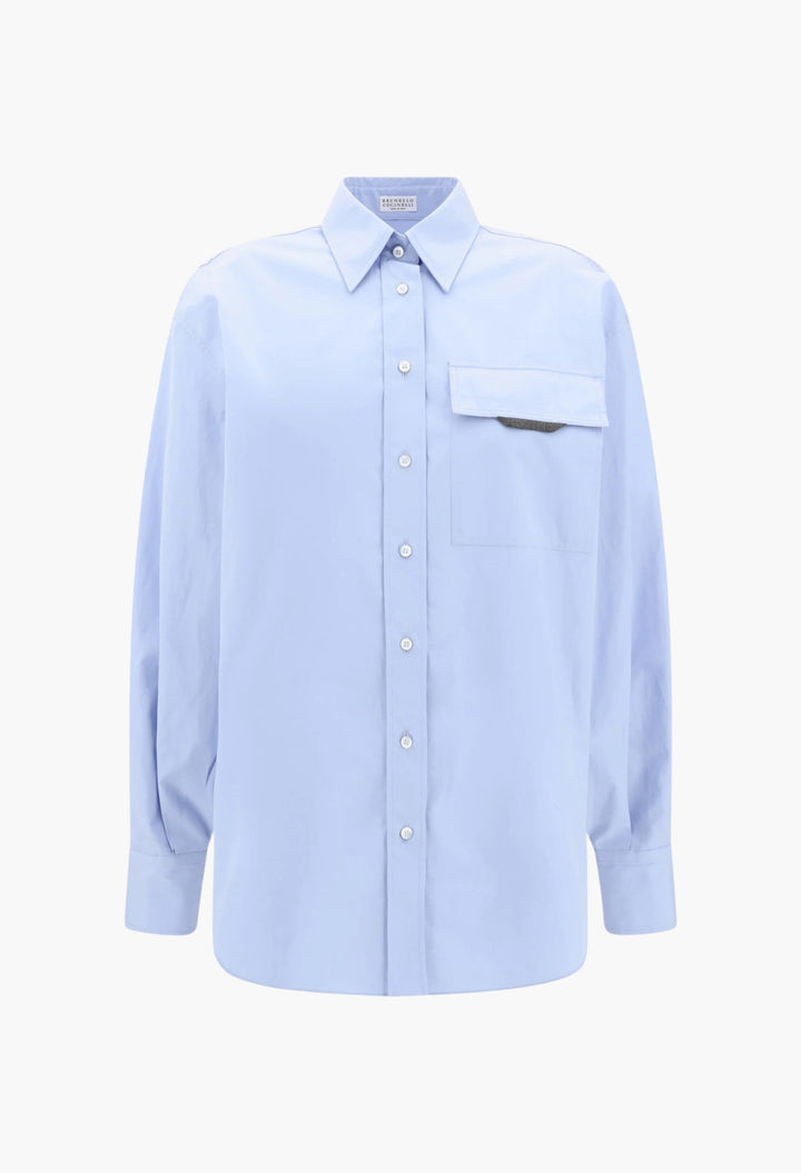 Shirt With Iconic Jewelry Detail - GLAM MODA