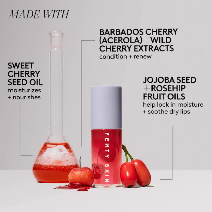Fenty Skin Fruit Quench'rz Hydrating + Strengthening Lip Oil Trio - GLAM MODA